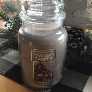 Yankee Candle Balsam and Clove jar candle New